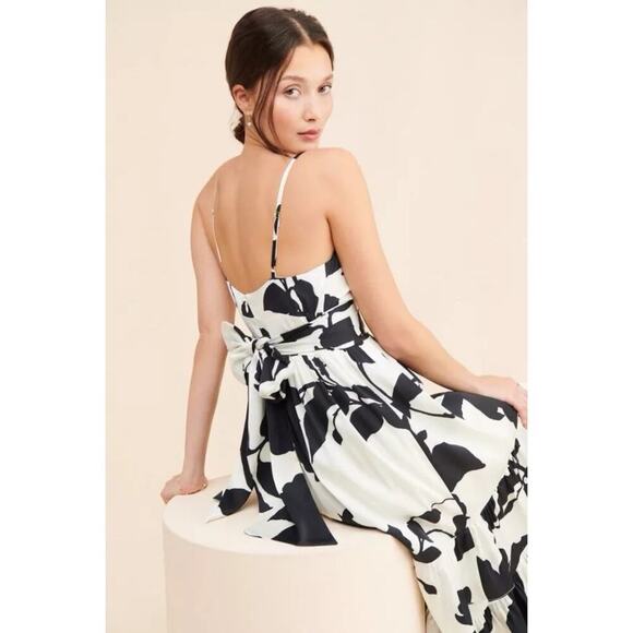 Hutch Guthrie Sleeveless Floral V-Neck Side-Slit Maxi Dress Size 2 NWOT - Picture 2 of 13